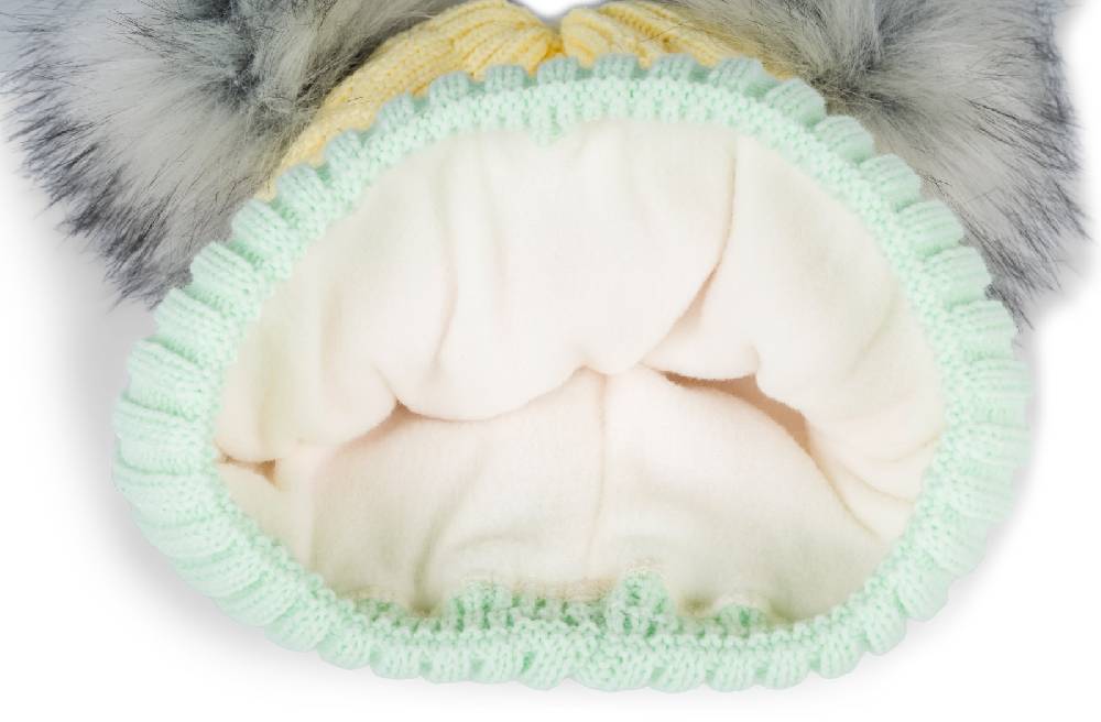 Stylebreaker Gestreifte Kinder Bommelmütze mit zwei Bommel Neueste Mode