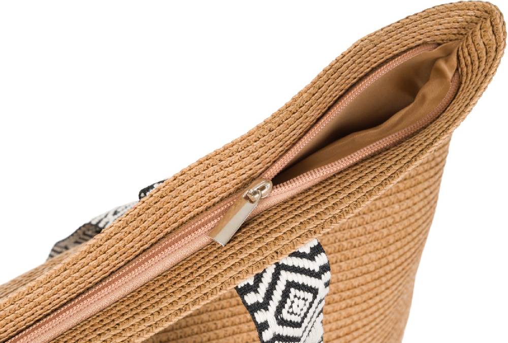 Stylebreaker Papierstroh Strandtasche Azteken Muster Discount Store für neue Produkte