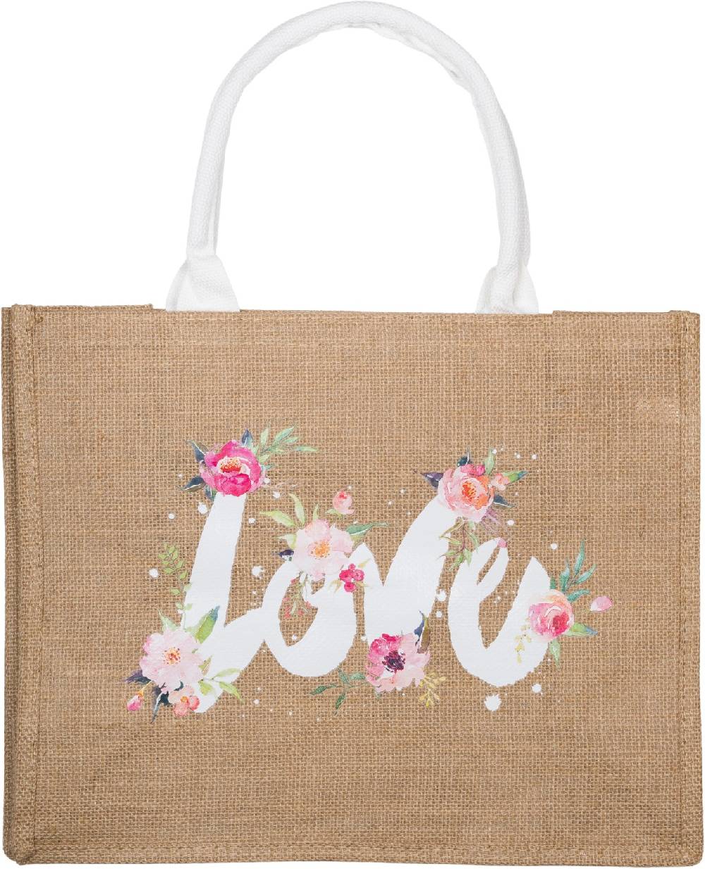 Stylebreaker Leinen Henkeltasche LOVE Blitzverkäufe