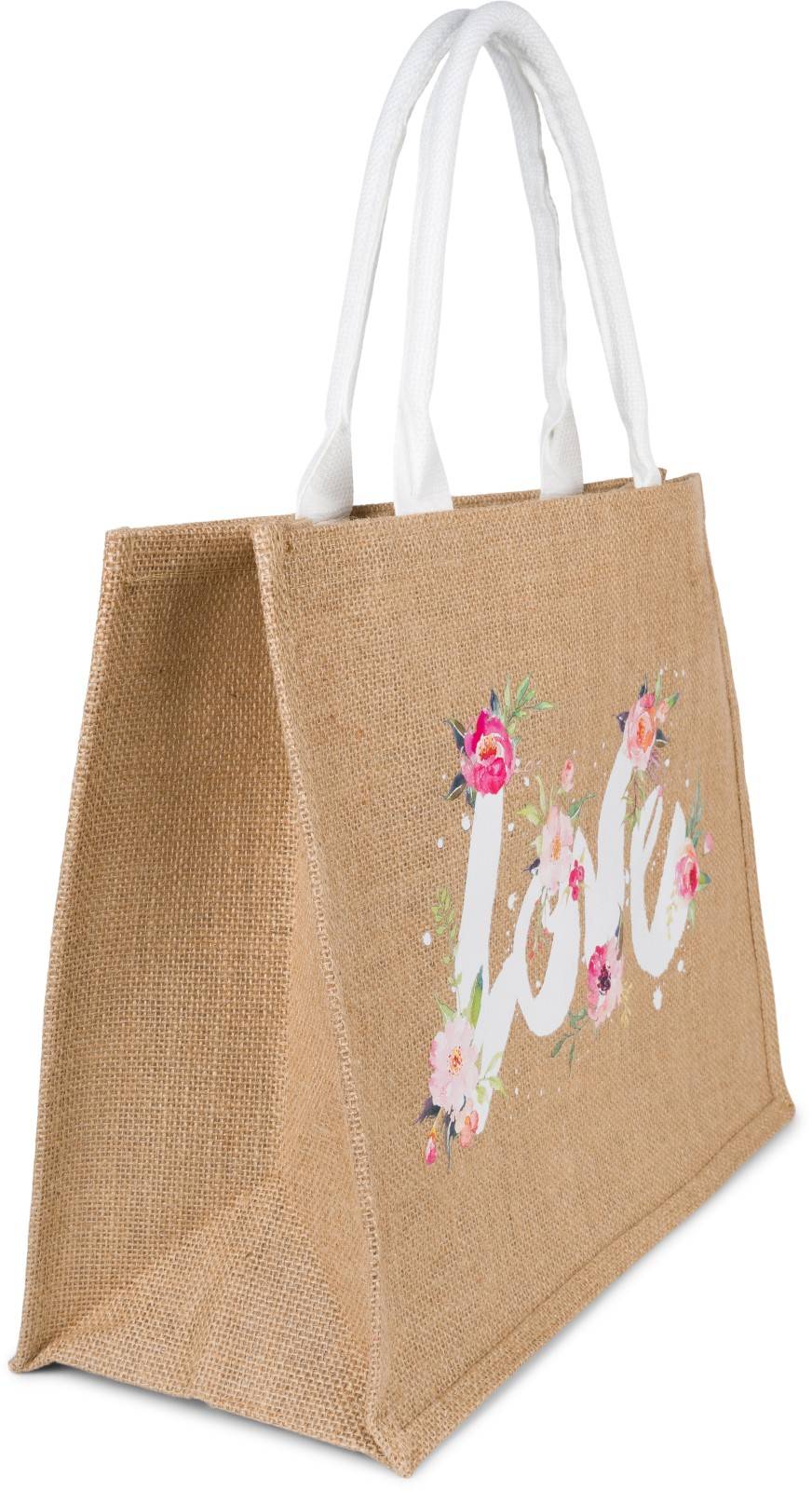 Stylebreaker Leinen Henkeltasche LOVE Blitzverkäufe