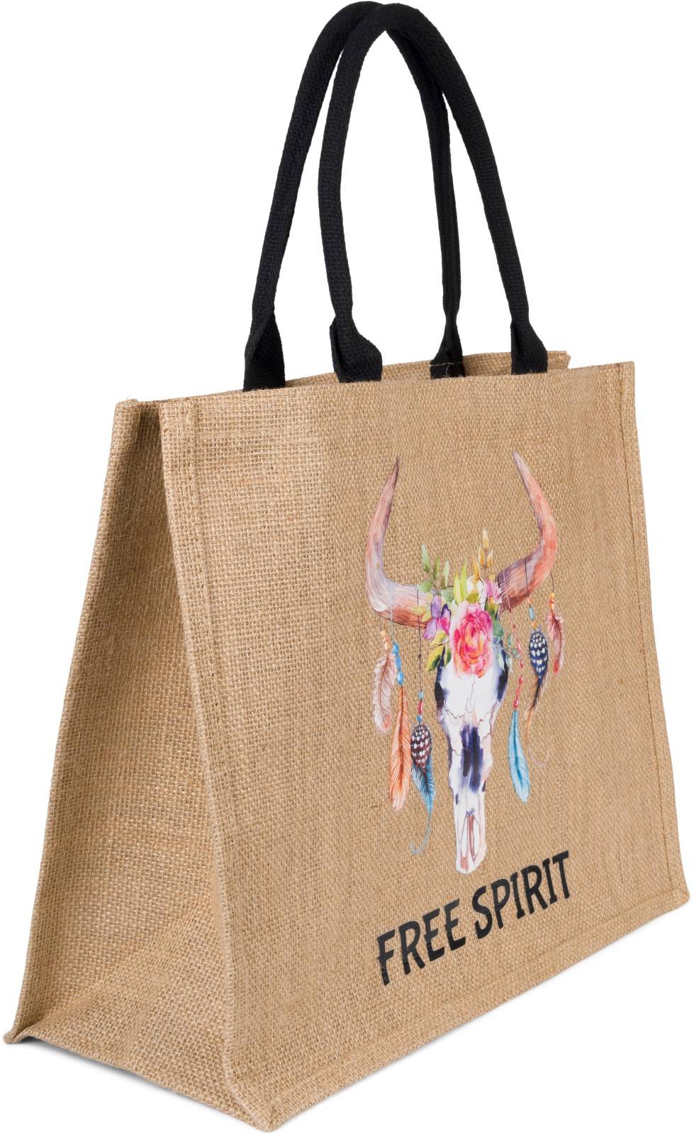 Stylebreaker Leinen Henkeltasche Boho Stier Kostenloser Versand