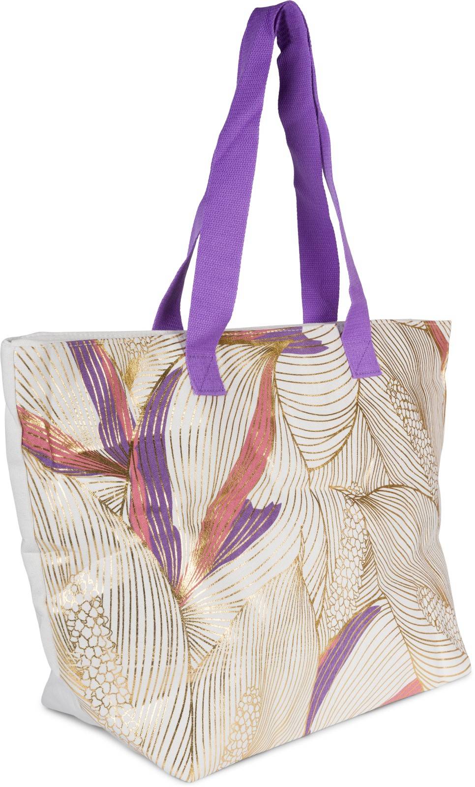 Stylebreaker Strandtasche Tropic Metallic Blätter Limitierter Zeitrabatt