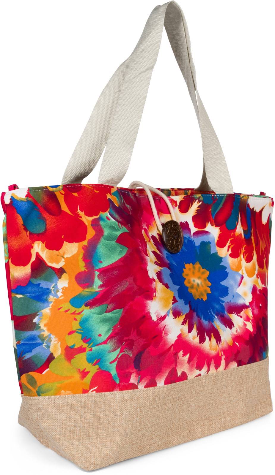 Stylebreaker Strandtasche mit Blumen Muster Fabrik Onlineshop