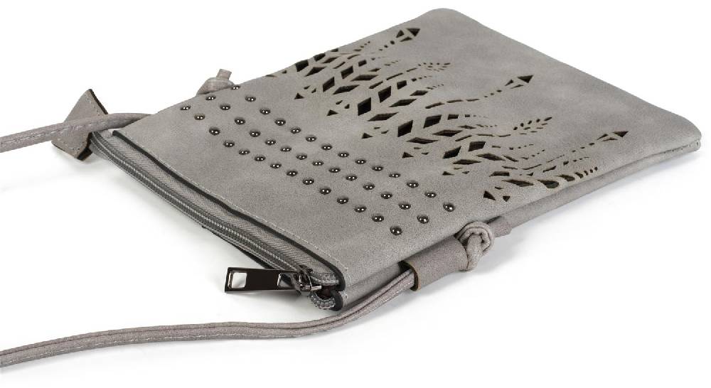 Stylebreaker Mini Umhängetasche Ethno Cutout und Nieten Sonderangebot