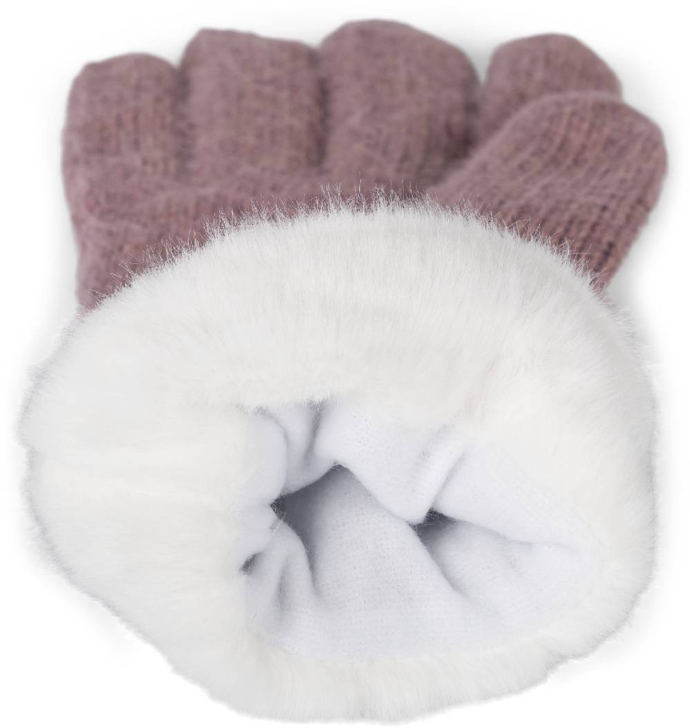 Stylebreaker Strickhandschuhe mit Reiskornmuster und Fleece Jubiläumsangebot