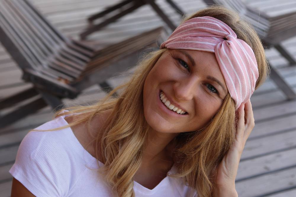 Stylebreaker Haarband mit Streifen Muster und Twist Knoten Heißer Verkauf