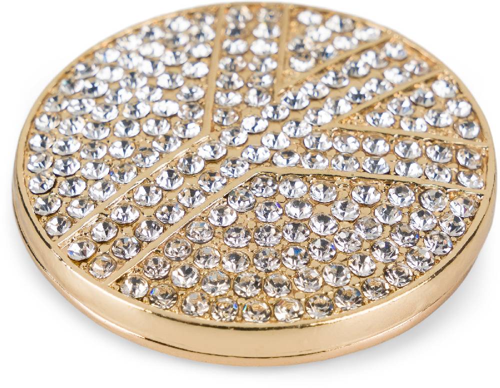 Stylebreaker Runde Magnet Brosche Peace Strass Super Sparpreis