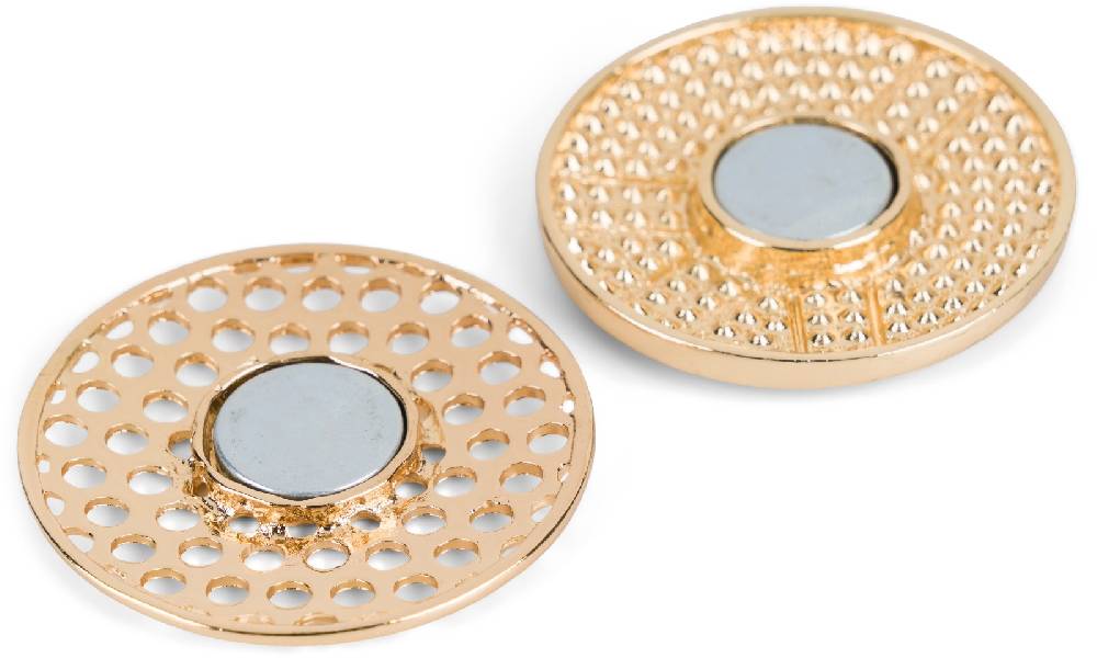 Stylebreaker Runde Magnet Brosche Peace Strass Super Sparpreis