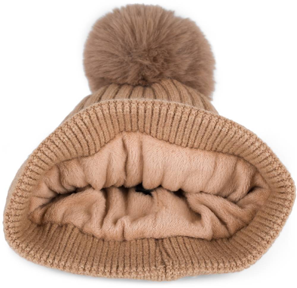 Stylebreaker Strick Bommelmütze mit Rippen Muster Wochenangebot
