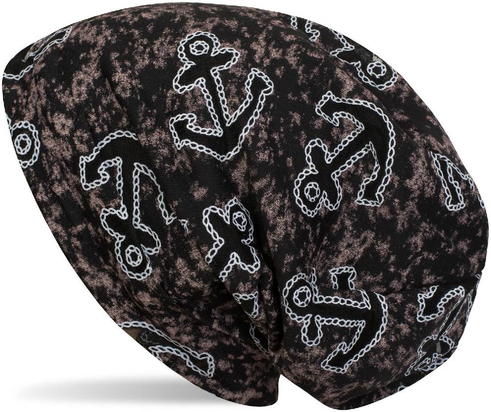 Stylebreaker Loop und Beanie Set im maritimen Anker Seil Print Look Zeitbegrenzte Promotion