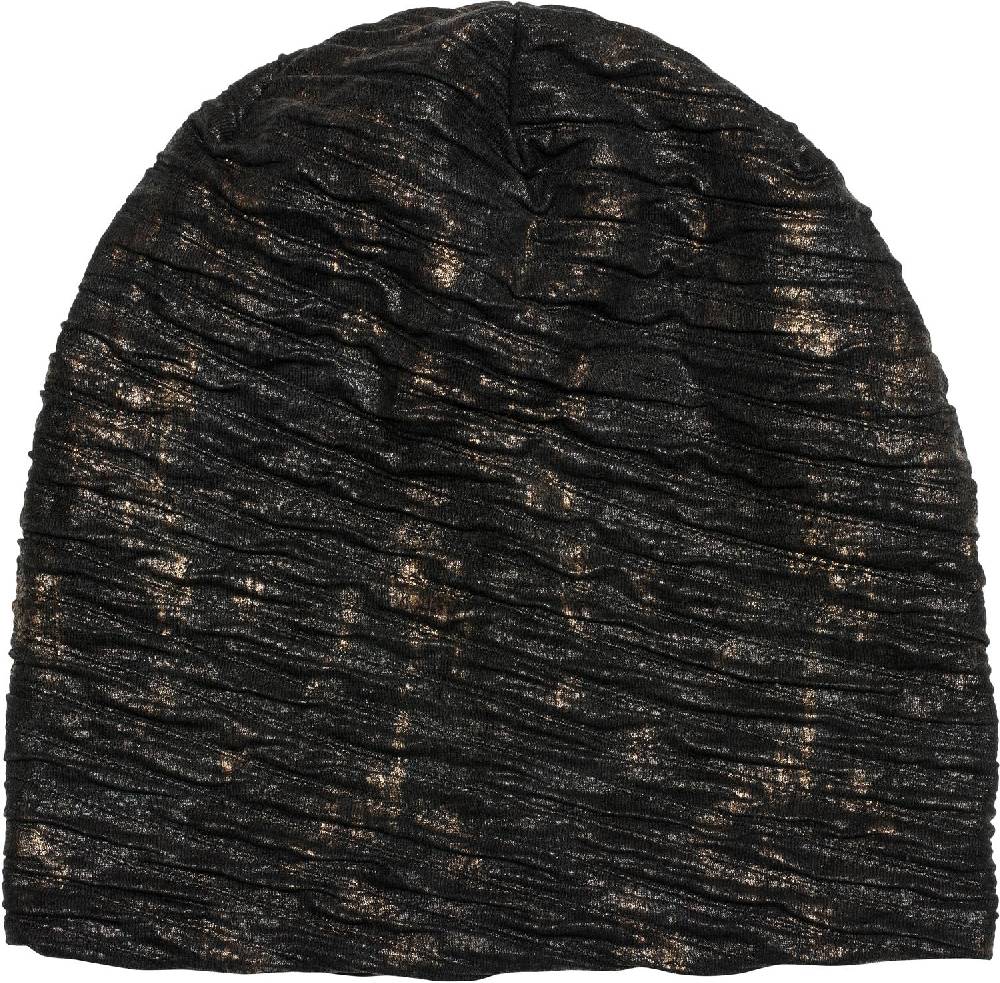 Stylebreaker Loop und Beanie Set im Antik Metallic Look mit Falten Bis zu 60% Rabatt