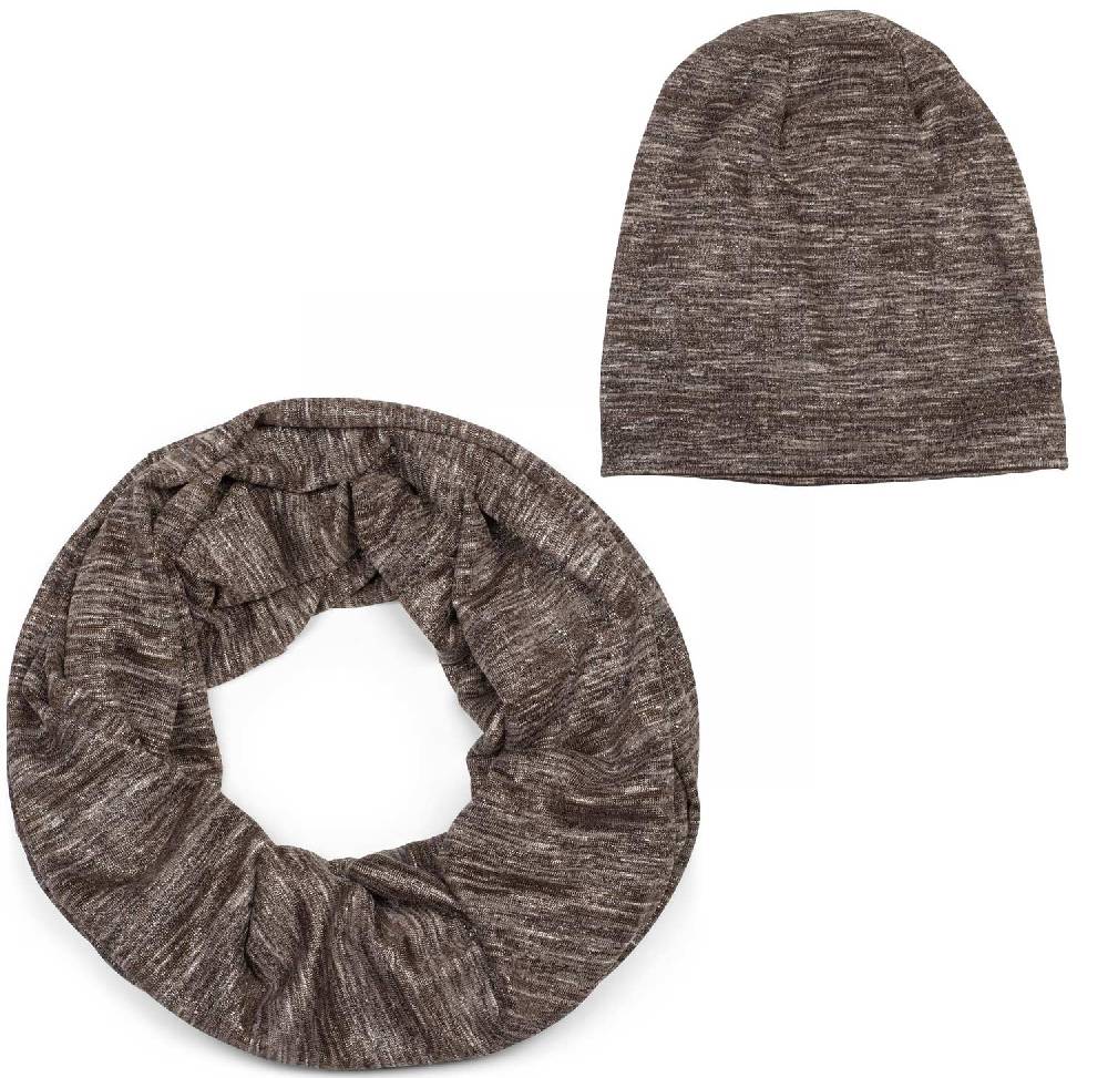 Stylebreaker Loop und Beanie Set mit Glitzerfaden und kleinen Pailletten Bis zu 65% Rabatt