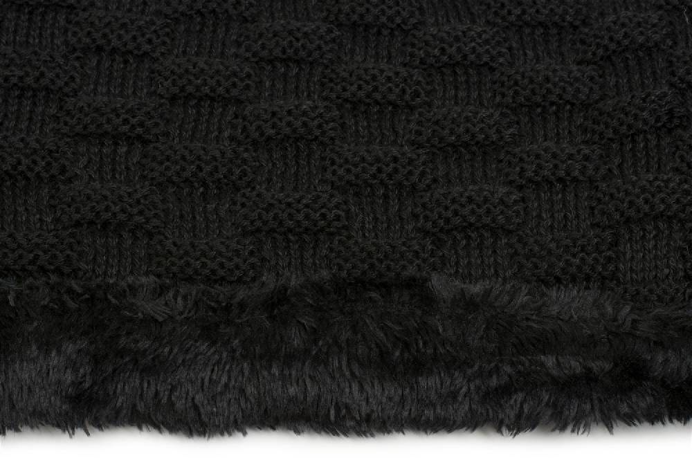 Stylebreaker Feinstrick Loop mit Flecht Muster und Teddyfleece Black Friday Preise