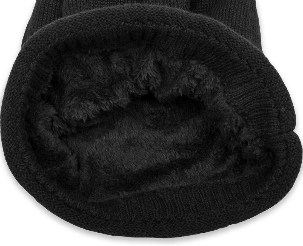 Stylebreaker Feinstrick Beanie mit Teddyfleece zollfrei
