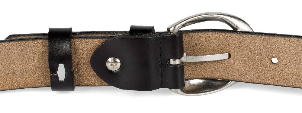 Stylebreaker Schmaler Unisex Echtleder Gürtel Unifarben Auslauf
