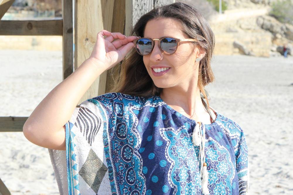 Stylebreaker Panto Sonnenbrille Holz Optik Angebote