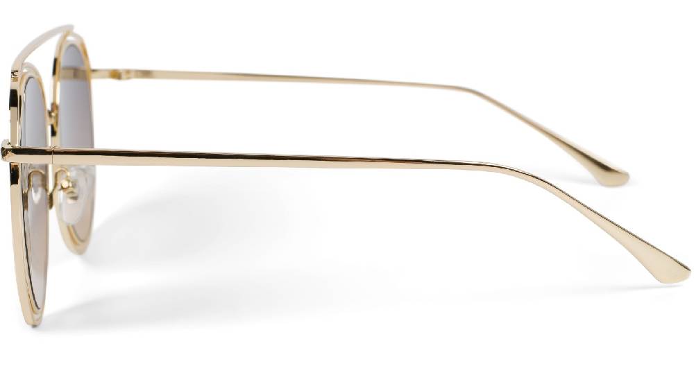 Stylebreaker Oversize Sonnenbrille mit runden Gläsern und doppeltem Rahmen Hotsell