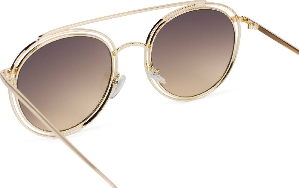 Stylebreaker Oversize Sonnenbrille mit runden Gläsern und doppeltem Rahmen Hotsell