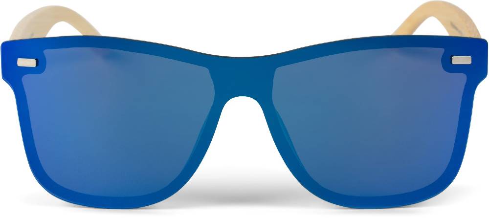 Stylebreaker Monoglas Nerd Sonnenbrille Bambus Bügel im Angebot