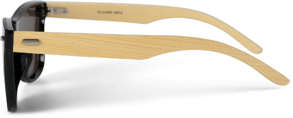 Stylebreaker Monoglas Nerd Sonnenbrille Bambus Bügel im Angebot