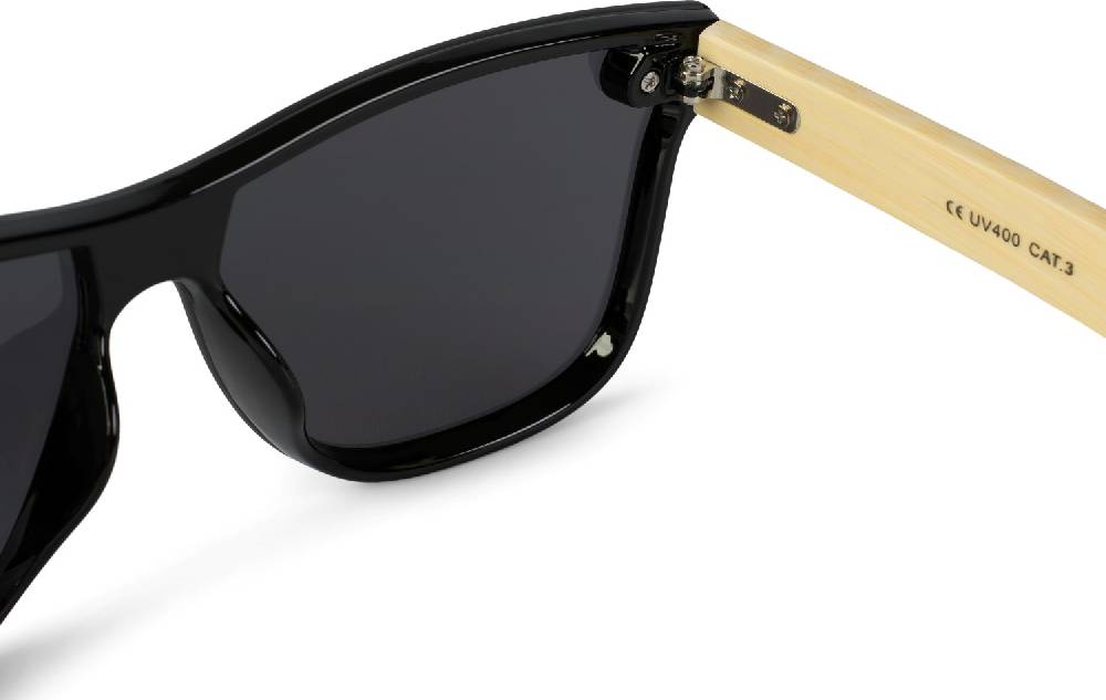 Stylebreaker Monoglas Nerd Sonnenbrille Bambus Bügel im Angebot