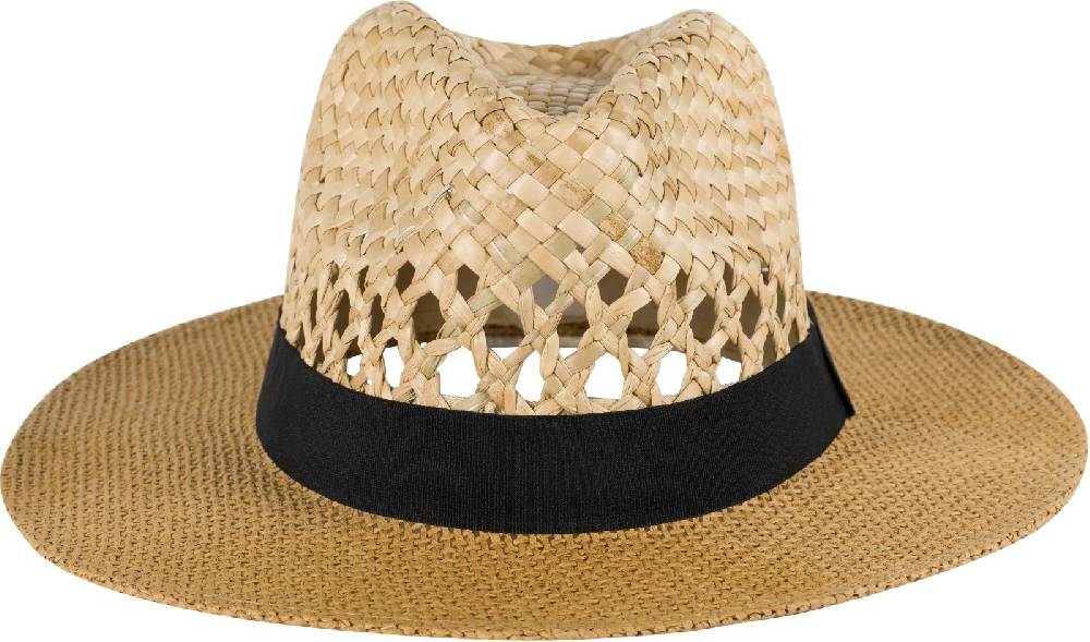 Stylebreaker Panama Strohhut mit Stoff Zierband Black Friday