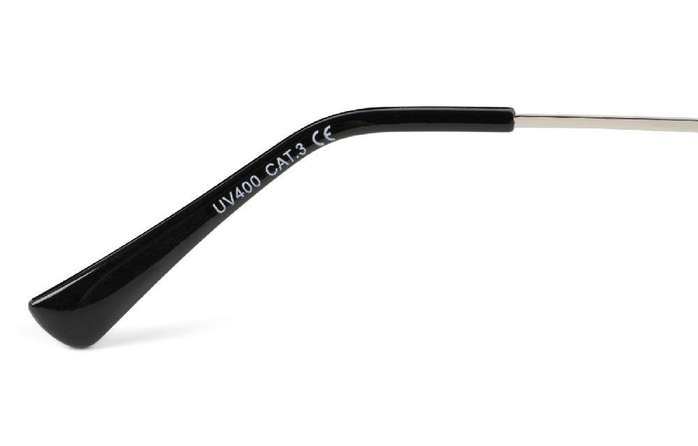 Stylebreaker Rechteckige Retro Sonnenbrille mit Diamant Schliff Cyber Monday