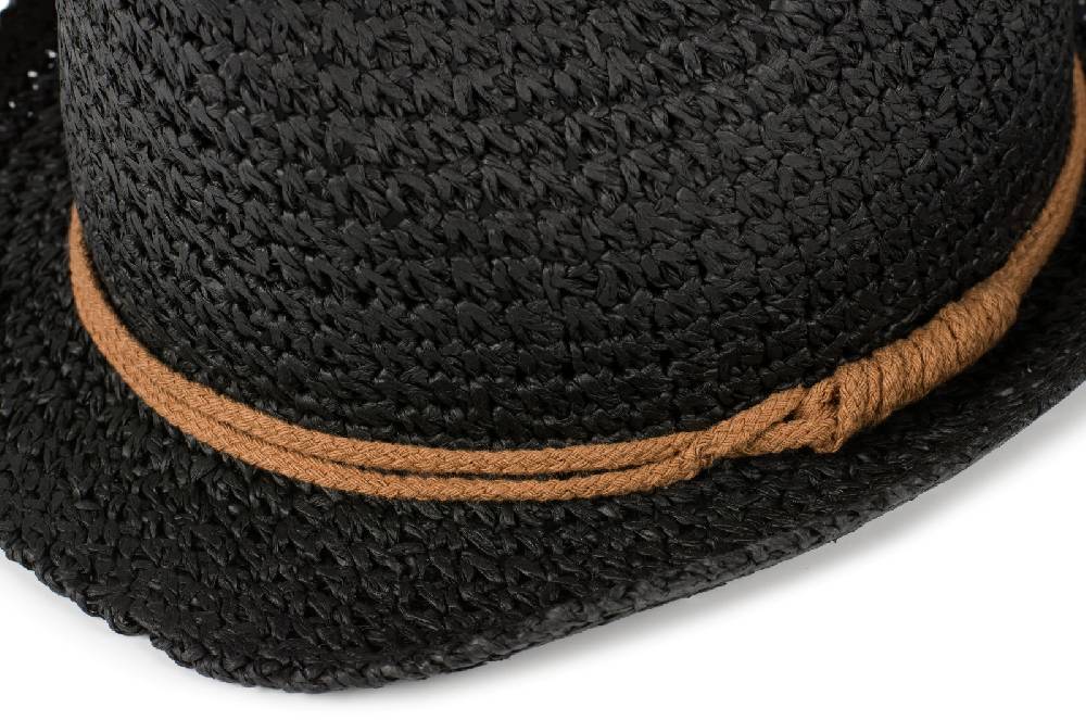 Stylebreaker Trilby Sonnenhut in Häkeloptik mit Zierband Weihnachtsangebot