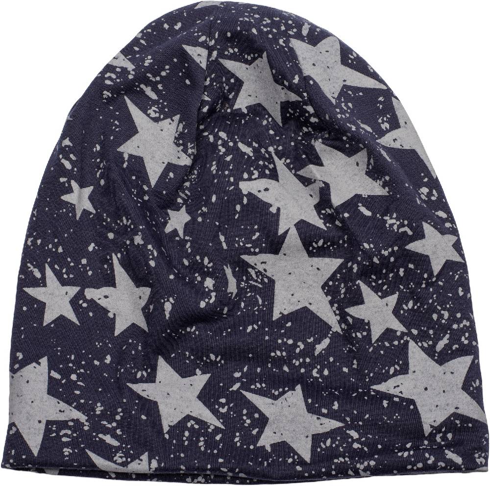 Stylebreaker Beanie Mütze mit Sterne Splat Style Print Vatertagsangebot