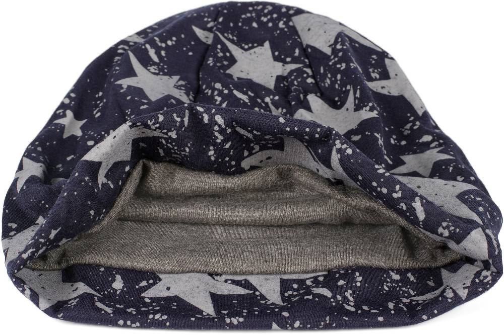 Stylebreaker Beanie Mütze mit Sterne Splat Style Print Vatertagsangebot