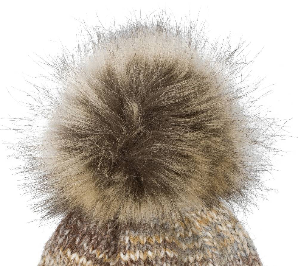Stylebreaker Alpaka Strick Bommelmütze bunt gemustert Zeitlich begrenztes Angebot