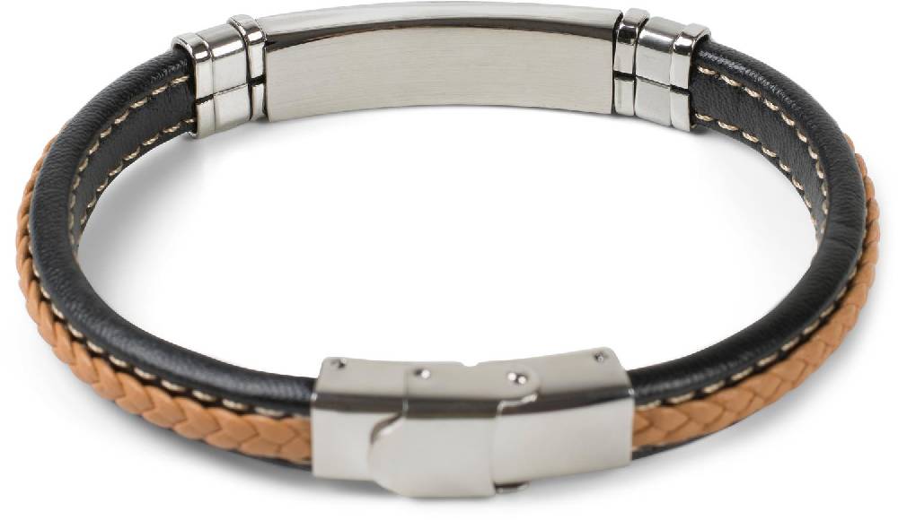 Stylebreaker Armband mit Flecht und Metallelementen Große Rabatte