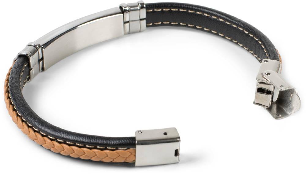 Stylebreaker Armband mit Flecht und Metallelementen Große Rabatte