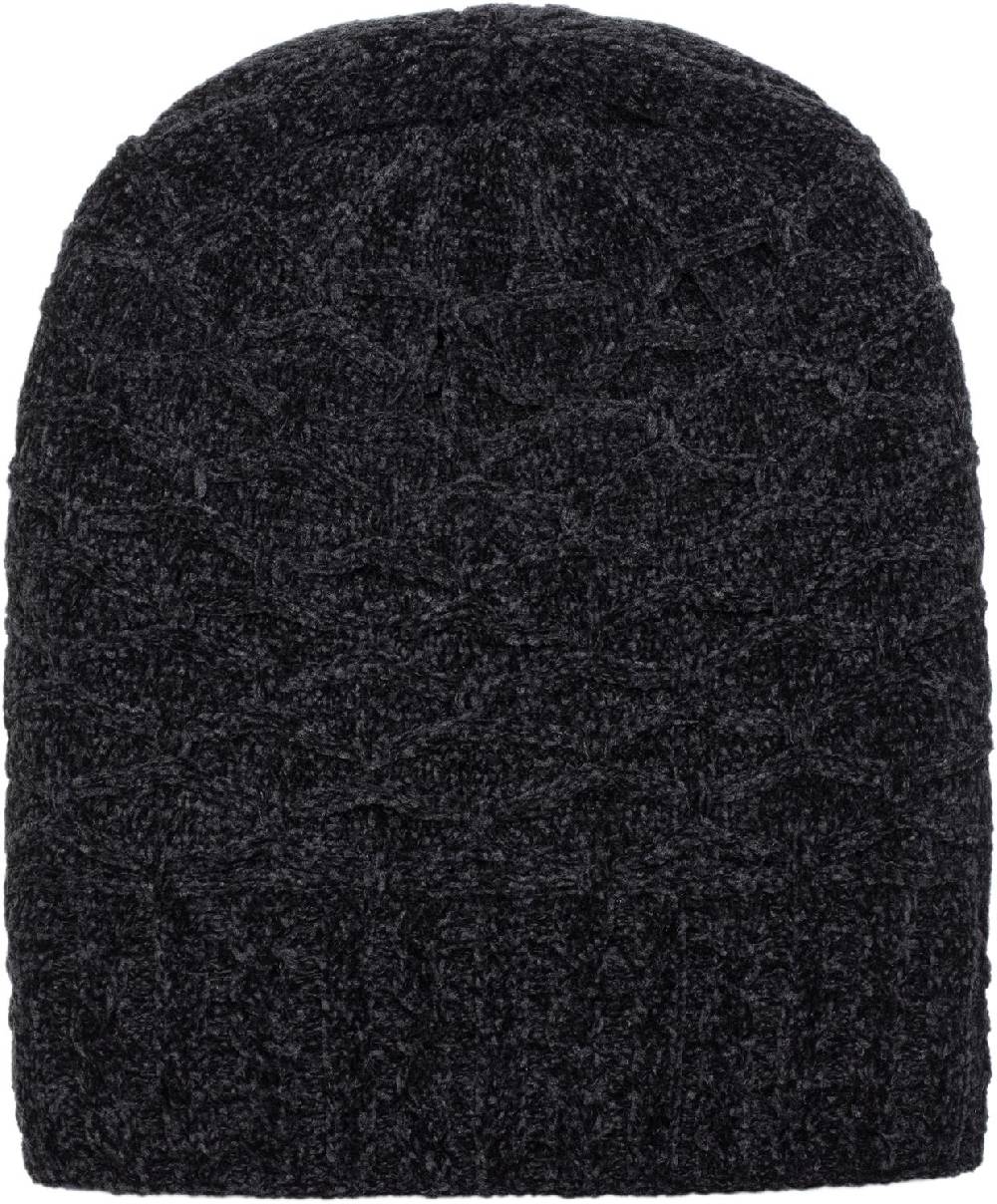 Stylebreaker Chenille Beanie Mütze mit Waben Muster Super Sparpreis