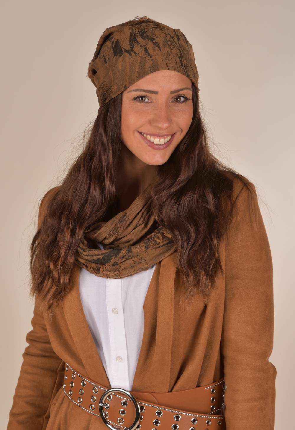 Stylebreaker Gemusterte Beanie im Destroyed used Look Super Rabatt