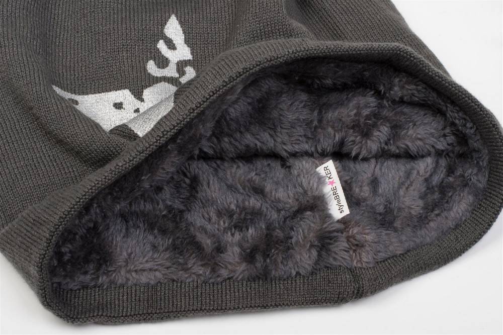 Stylebreaker Feinstrick Beanie mit Vintage Stern Kostenloser Versand