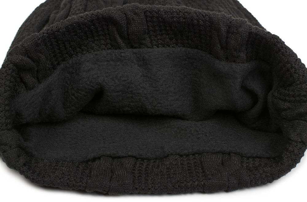 Stylebreaker Feinstrick Beanie mit Zopfmuster und Fleece Fabrik Onlineshop