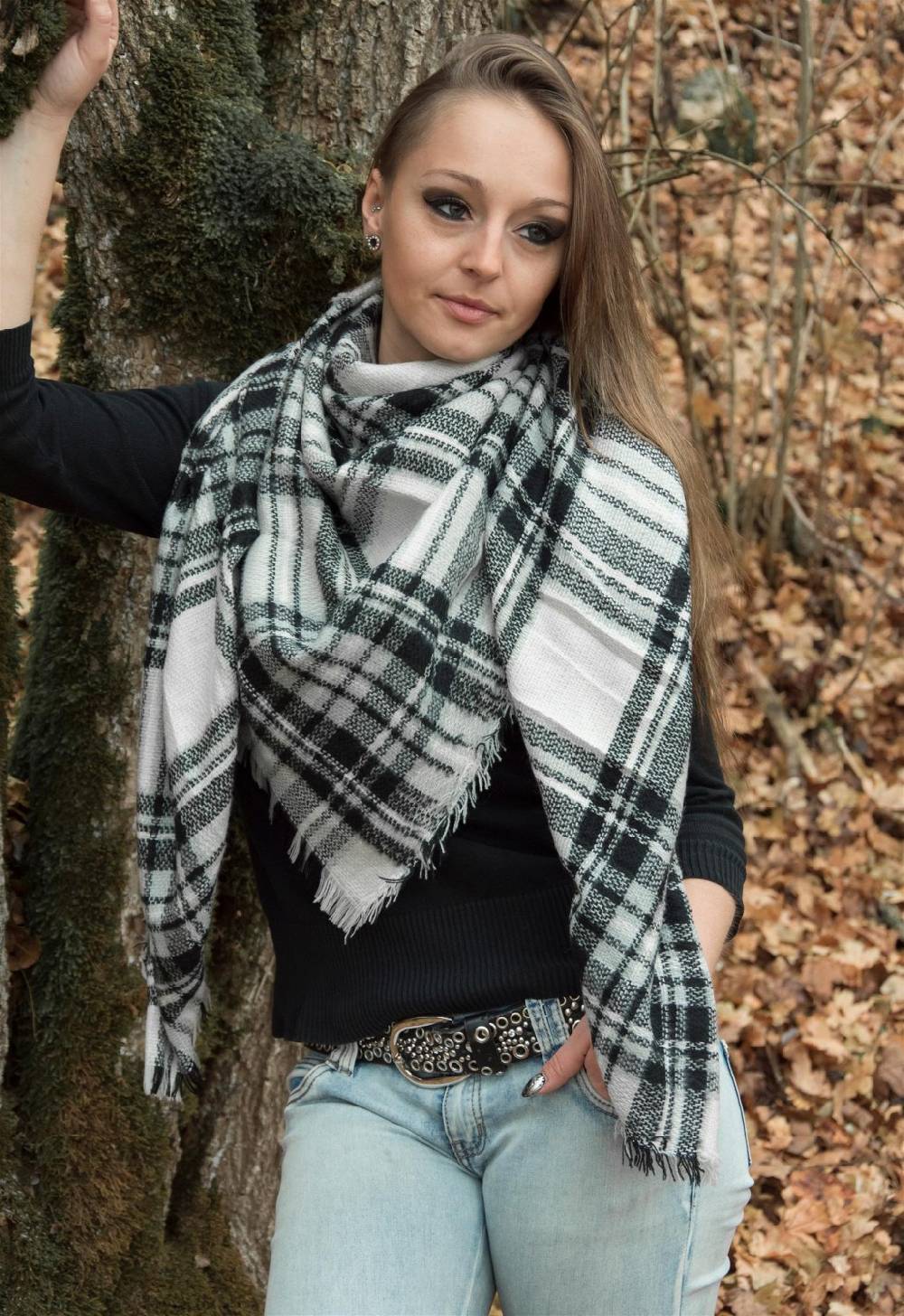 Stylebreaker XXL Deckenschal mit Tartan Plaid Karo Muster Begrenzte Freigabe