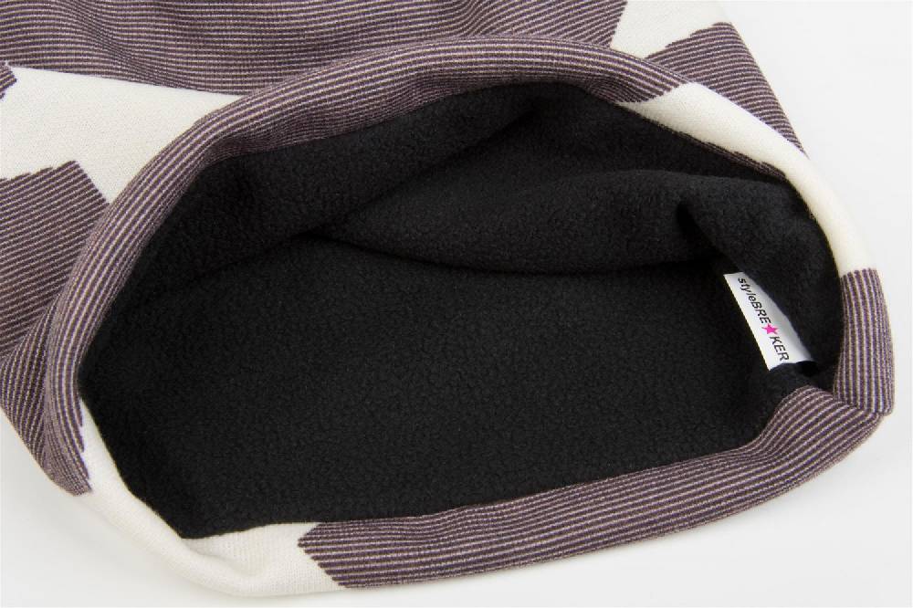 Stylebreaker Feinstrick Beanie mit Sterne, Streifen Muster Bis zu 60% Rabatt