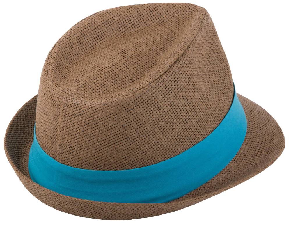 Stylebreaker Trilby Hut mit farbigem Zierband Sonderangebot der Fabrik