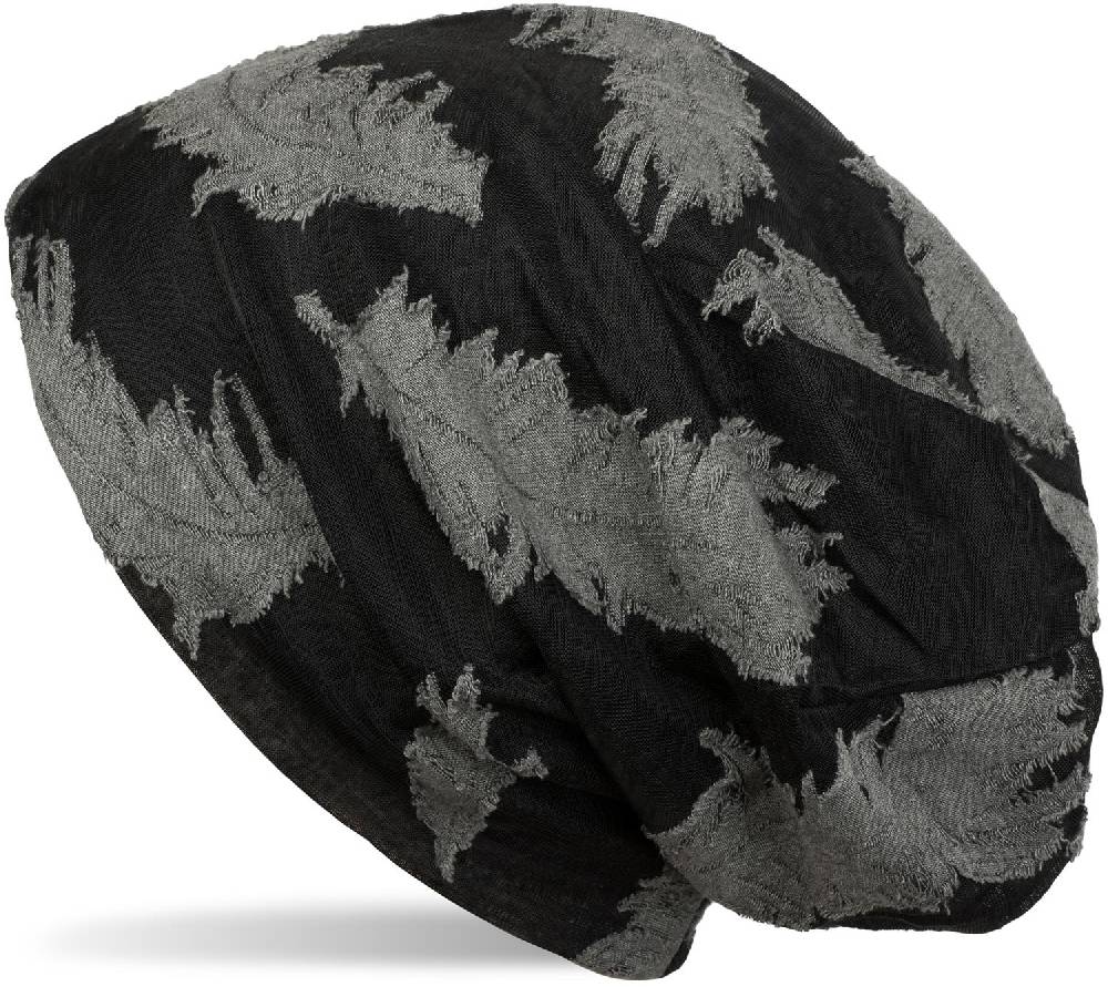 Stylebreaker Loop und Beanie Set mit gewebtem Feder Muster Fabrikladen