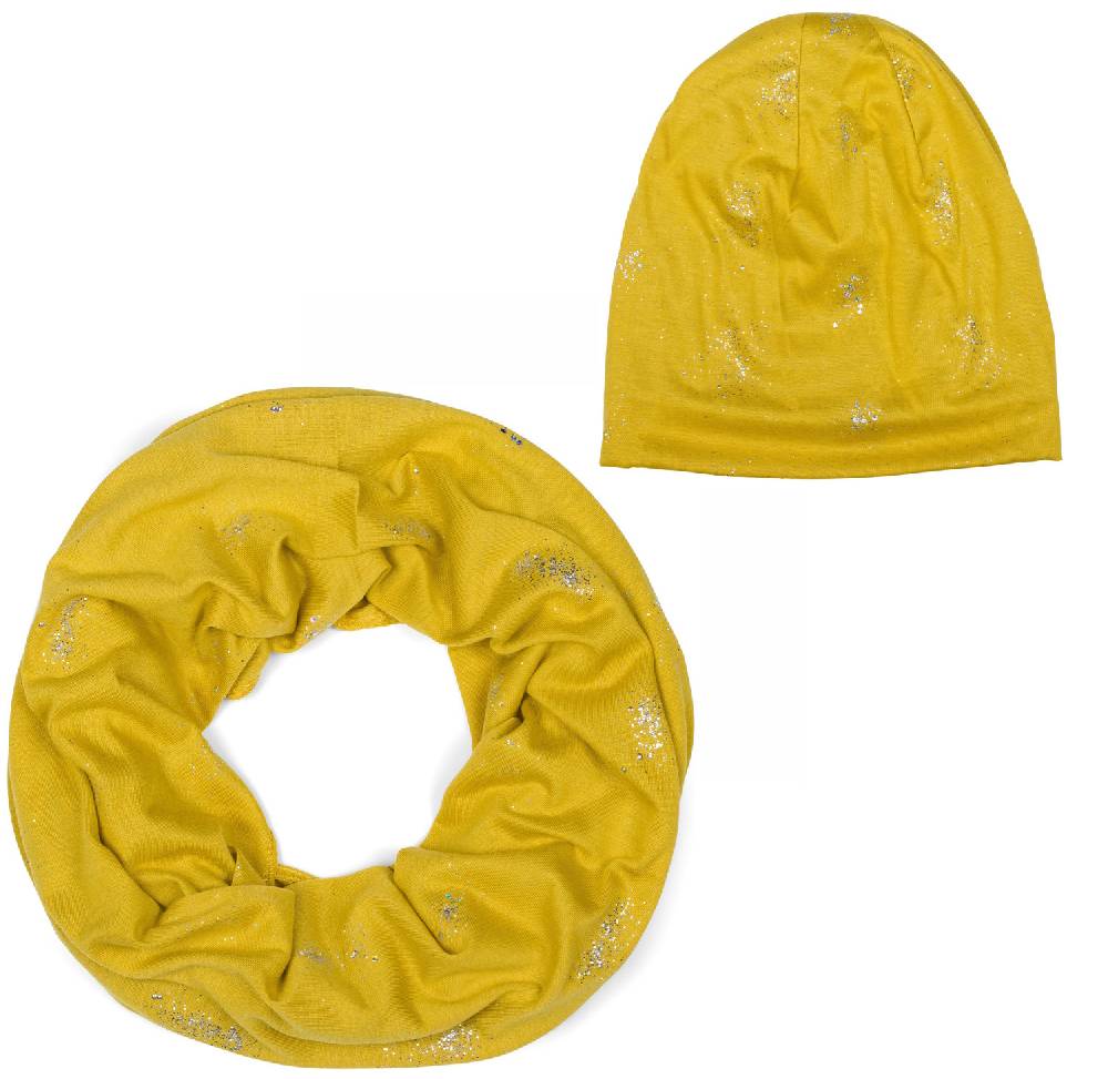 Stylebreaker Loop und Beanie Set mit Glitzer und Pailletten Begrenzt auf 3 Tage