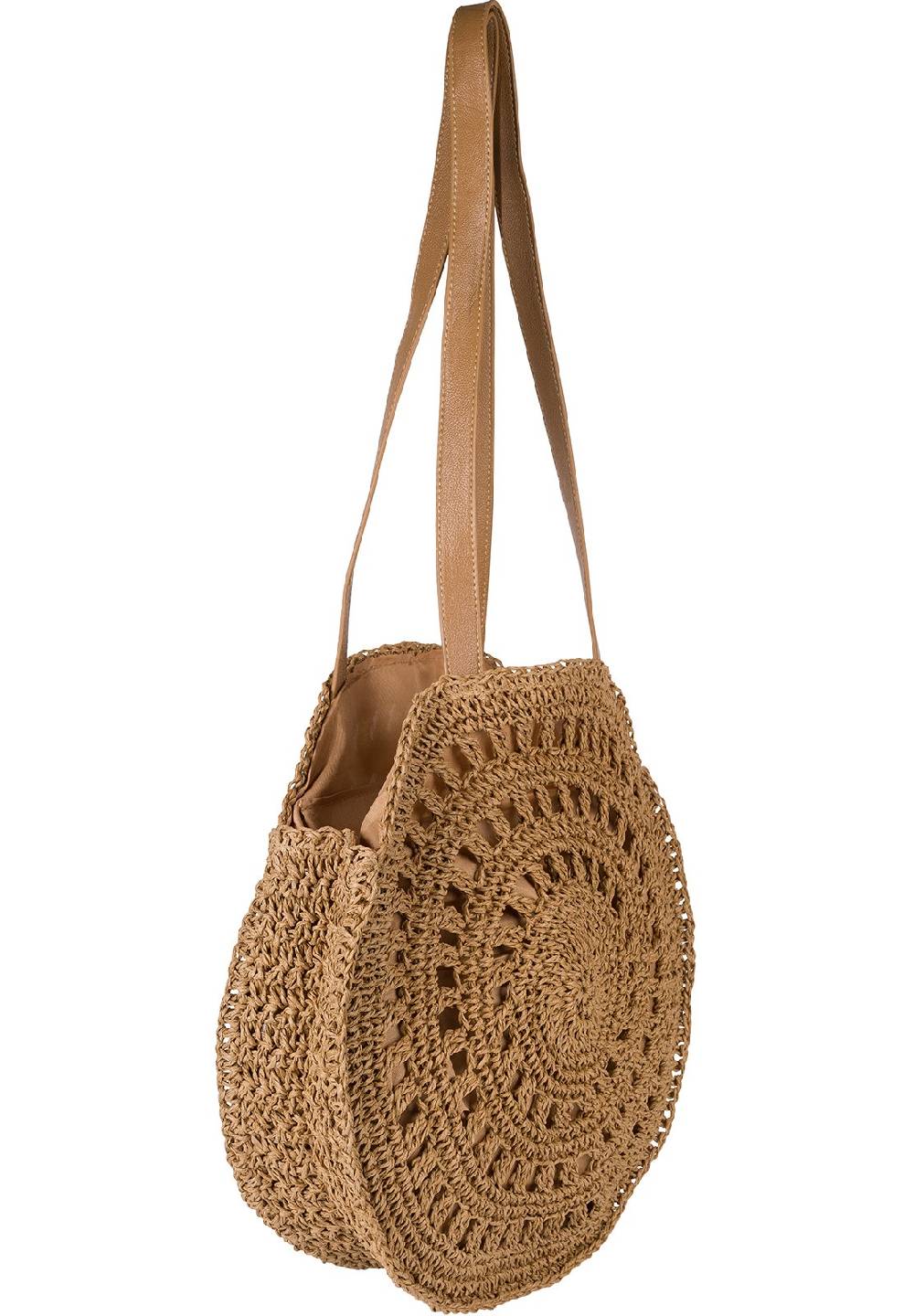 Stylebreaker Runde Schultertasche Papierstroh Rabatte dieses Monats