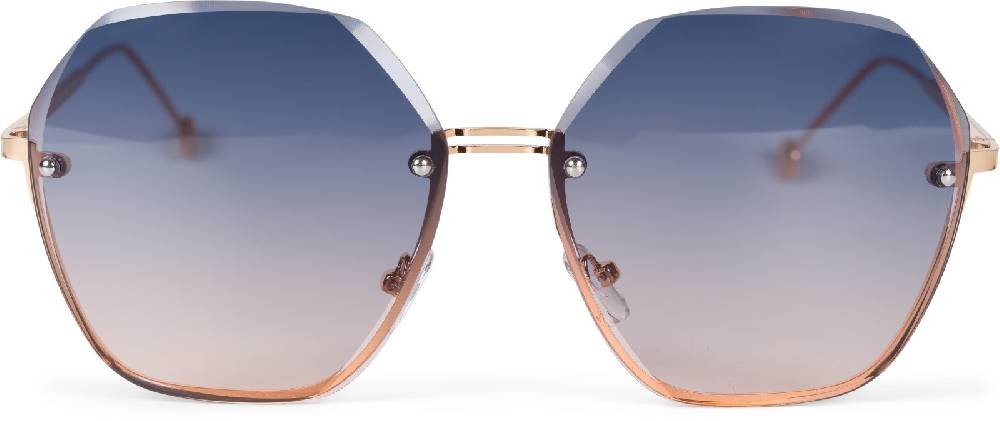 Stylebreaker Ovale Oversize Sonnenbrille Diamant Schliff Rahmenlos Schlussverkauf