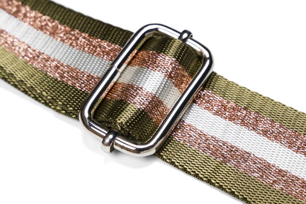 Stylebreaker Wechsel Taschengurt Metallic Streifen Muster Versandkostenfrei