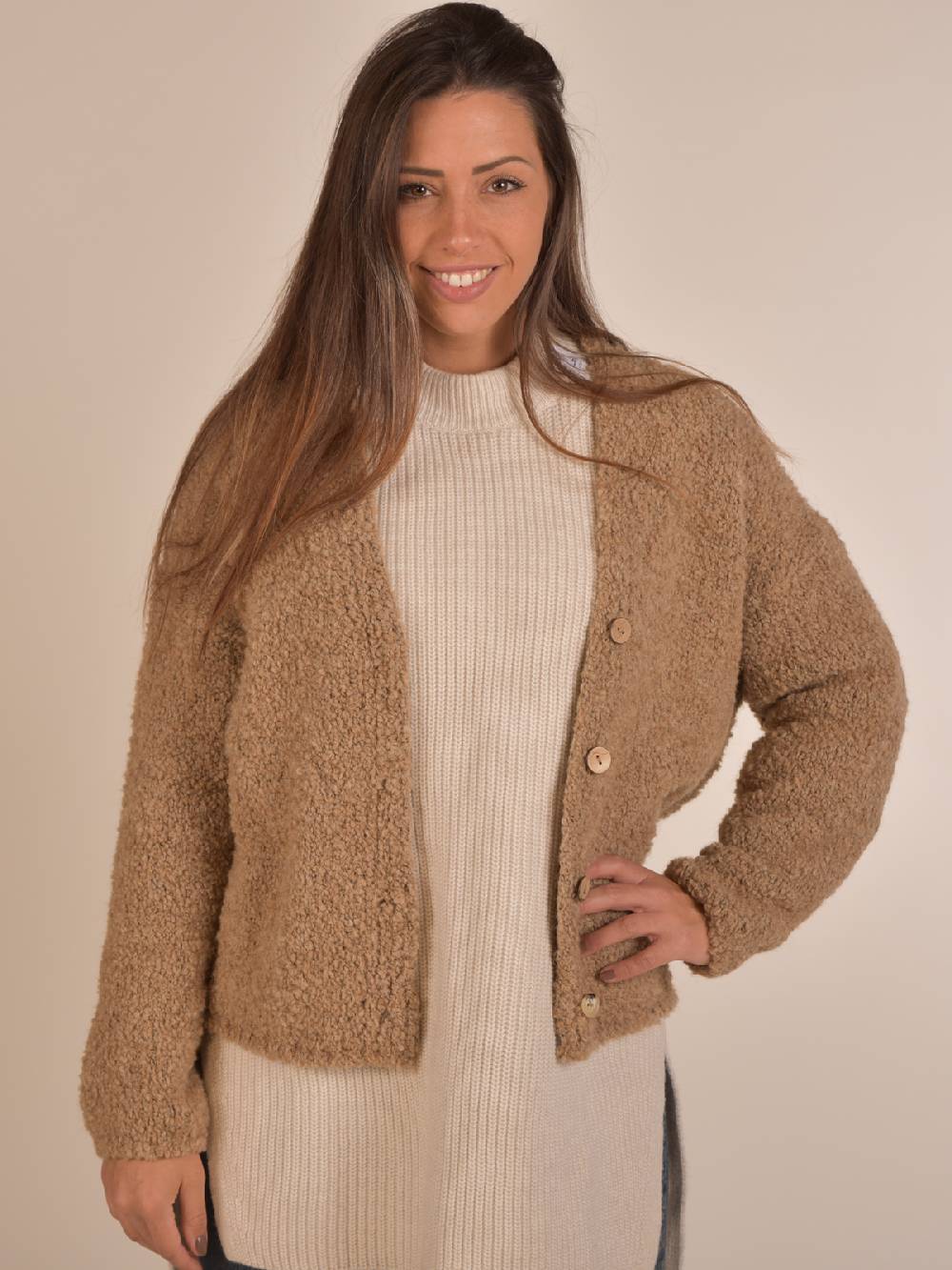 Stylebreaker Teddy Strick Cardigan Black Friday