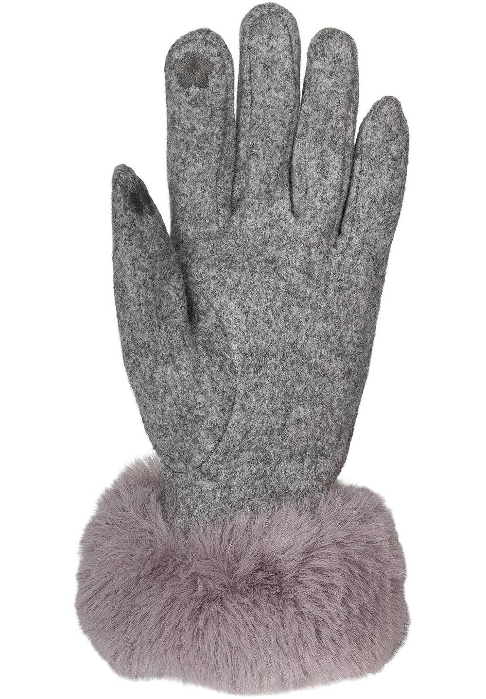 Stylebreaker Touchscreen Handschuhe mit Kunstfell Zeitlich begrenztes Angebot