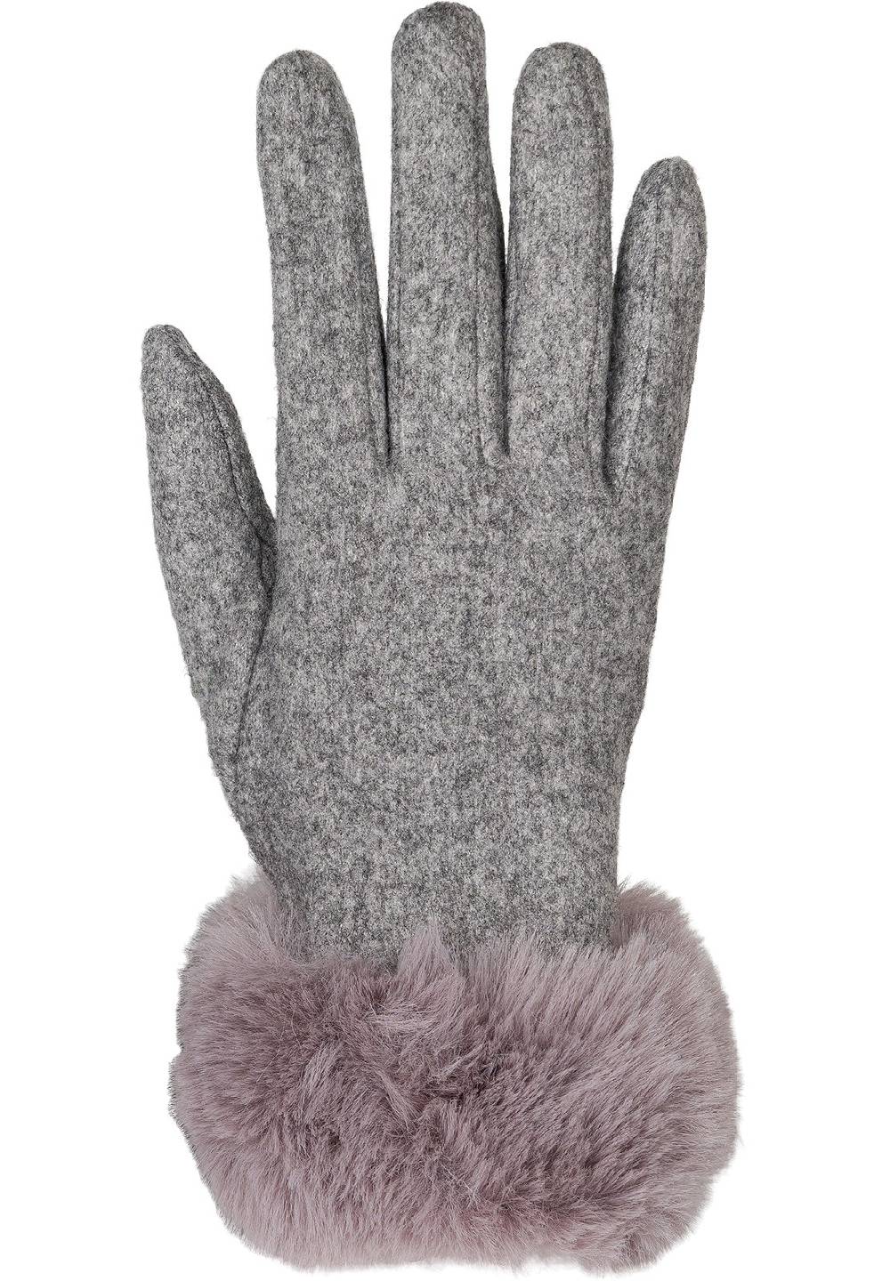 Stylebreaker Touchscreen Handschuhe mit Kunstfell Zeitlich begrenztes Angebot