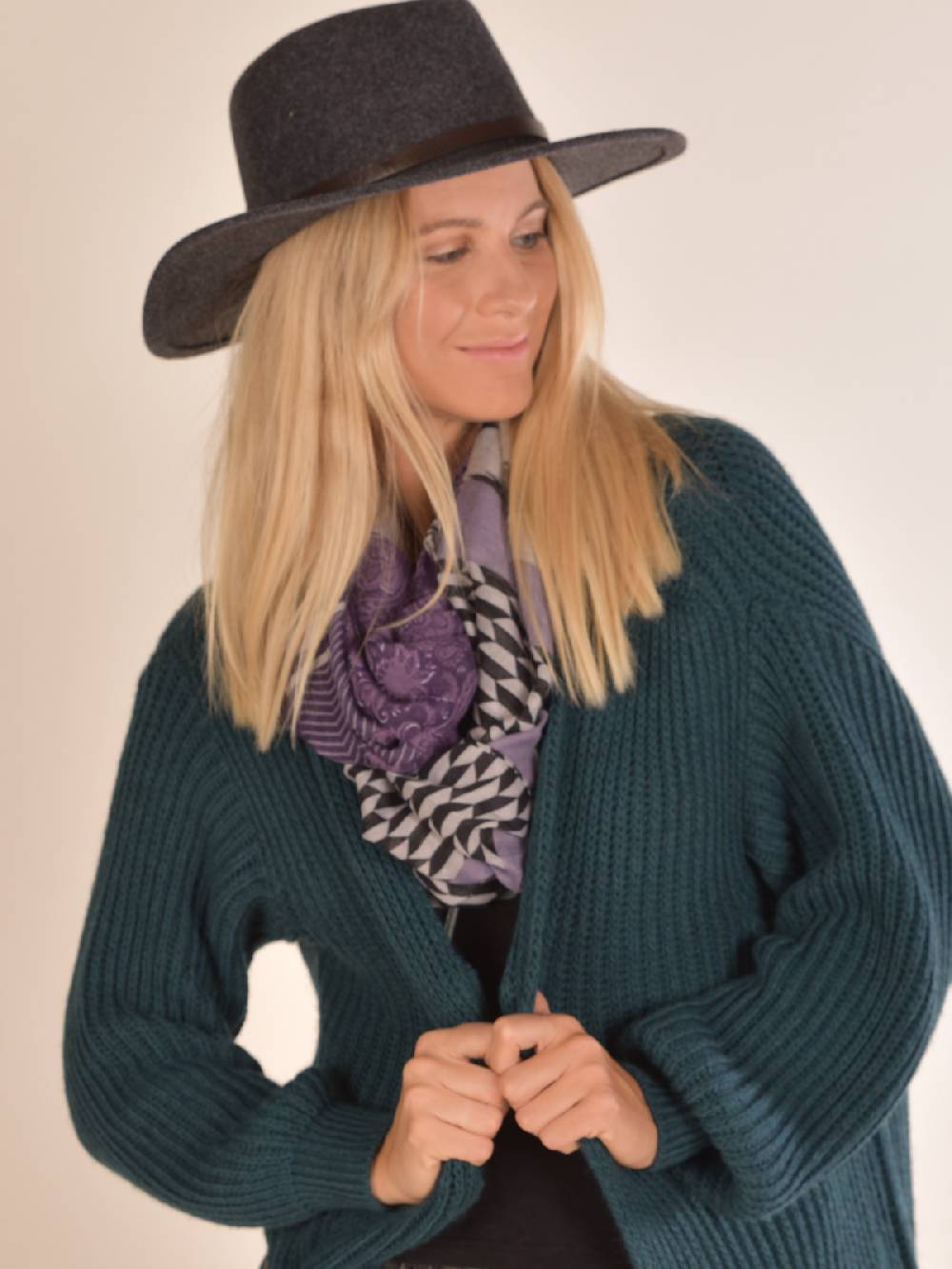 Stylebreaker Loop Schal Zick-Zack Paisley Muster Mix Sonderangebot der Fabrik
