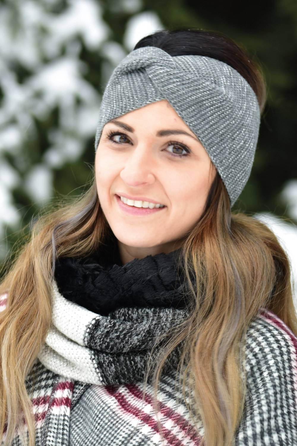 Stylebreaker Feinstrick Stirnband Twist Knoten Super Rabatt